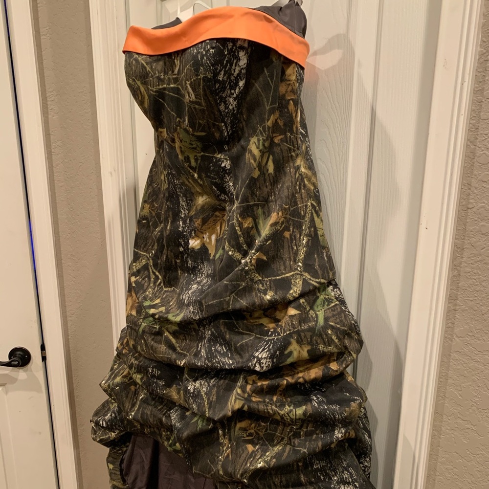 Camo (Camouflage and orange) Formal Dress